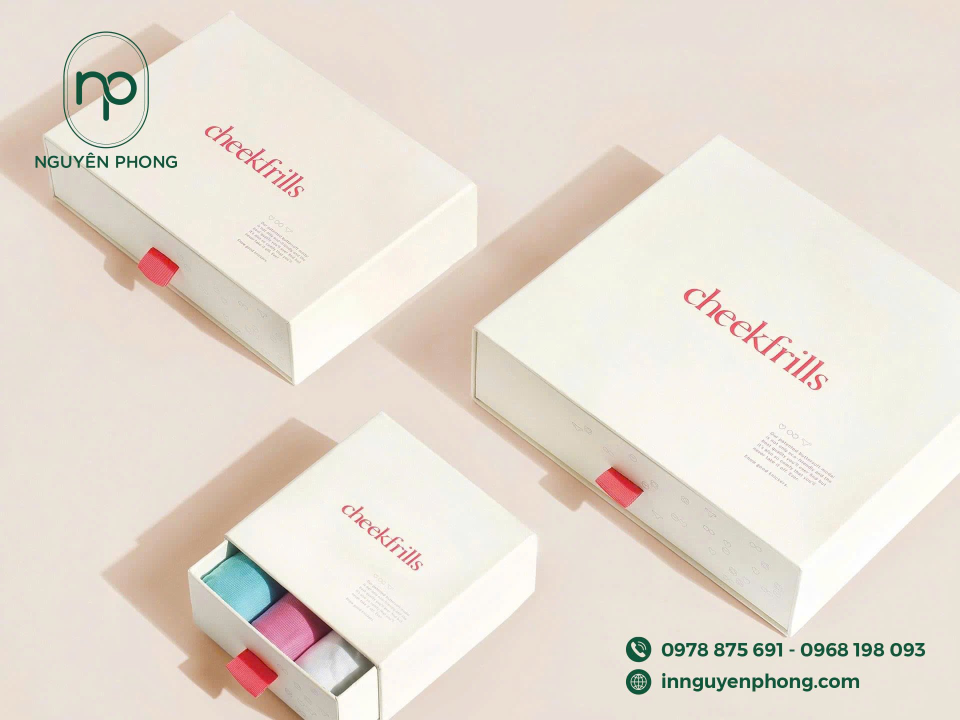 Hộp quà thiết kế đơn giản từ xưởng in Nguyên Phong